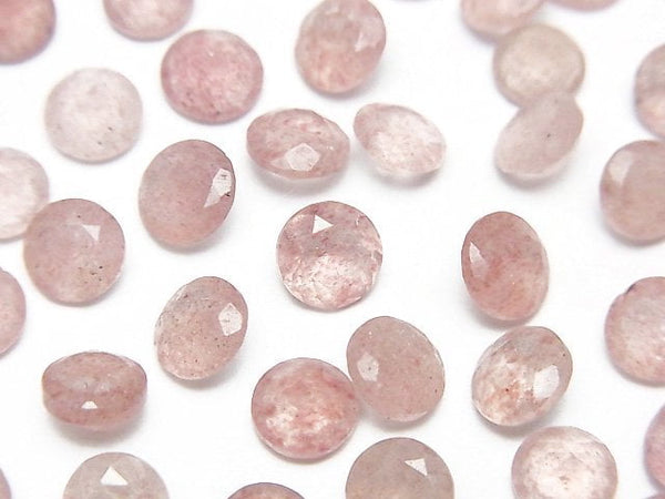 [Video]High Quality Pink Epidote AA++ Loose stone Round Faceted 6x6mm 10pcs