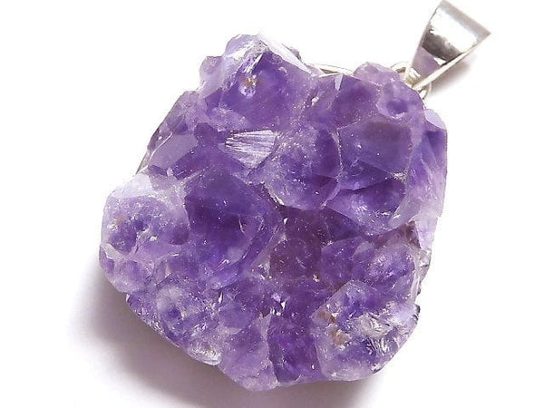 [Video][One of a kind] Amethyst Druzy Pendant Silver925 NO.7