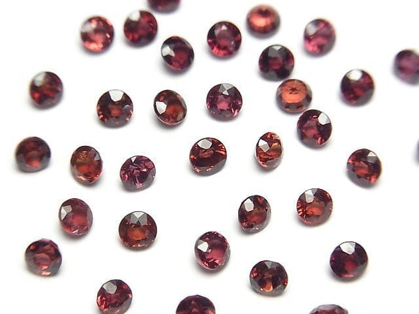 [Video]High Quality Red Spinel AAA Loose stone Round Faceted 3.5x3.5mm 1pc