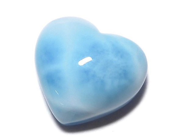 [Video][One of a kind] High Quality Larimar Pectolite AAA Heart [Half Drilled Hole] 1pc NO.393