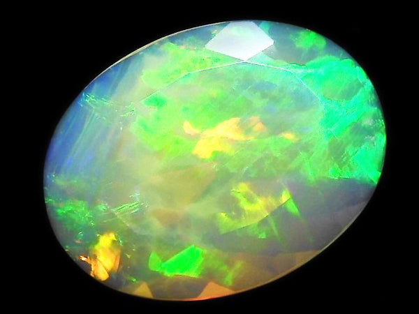 [Video][One of a kind] High Quality Ethiopian Opal AAA Loose stone Faceted 1pc NO.160