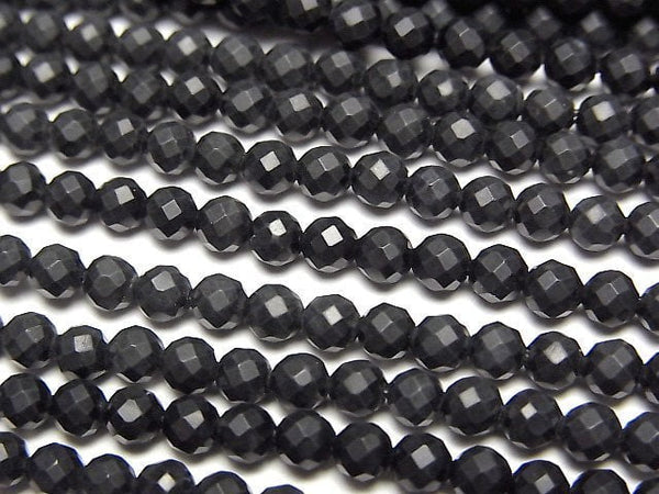 High Quality! Frost Onyx Faceted Round 3mm 1strand beads (aprx.15inch/36cm)