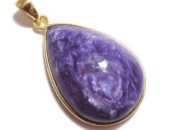 [Video][One of a kind] Charoite AAA Pendant 18KGP NO.13