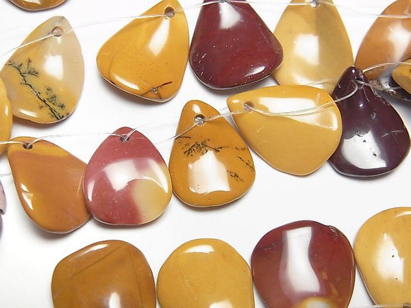 [Video]Mookaite Pear shape (petals) 1strand beads (aprx.15inch/36cm)