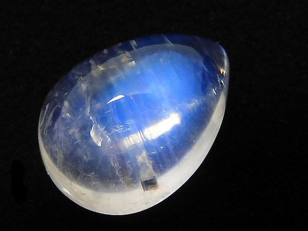 [Video][One of a kind] High Quality Rainbow Moonstone AAA Cabochon 1pc NO.22