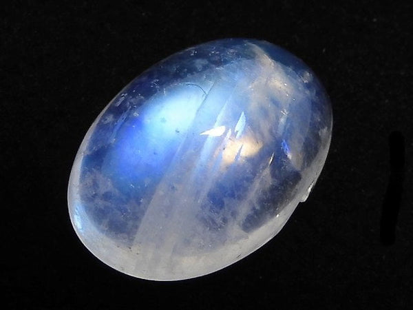 [Video][One of a kind] High Quality Rainbow Moonstone AAA Cabochon 1pc NO.25