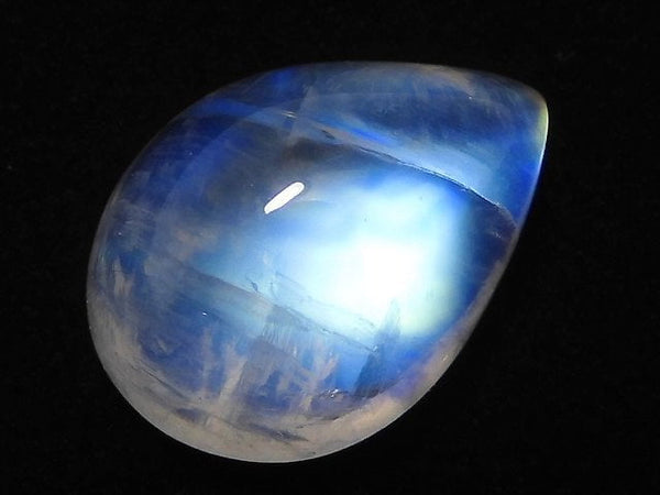 [Video][One of a kind] High Quality Rainbow Moonstone AAA Cabochon 1pc NO.40
