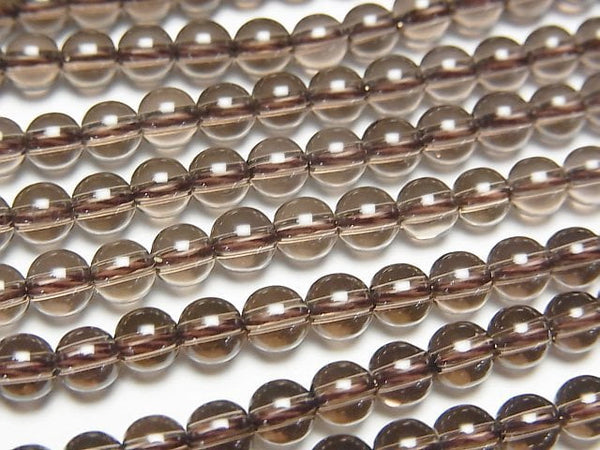 Smoky Quartz AAA Round 4mm 1strand beads (aprx.15inch/38cm)