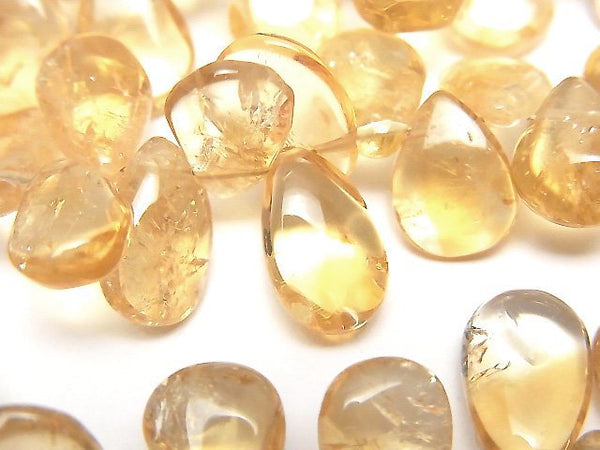 [Video]High Quality Citrine AA++ Pear shape (Smooth) 1strand beads (aprx.14inch/34cm)
