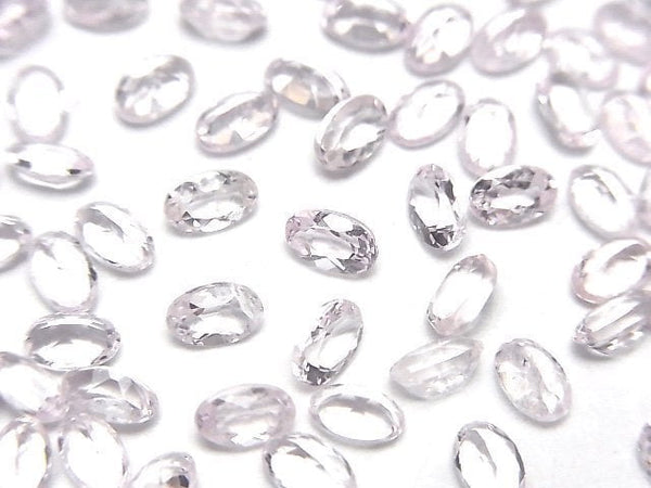 [Video]Morganite AA++ Loose stone Oval Faceted 5x3mm 5pcs