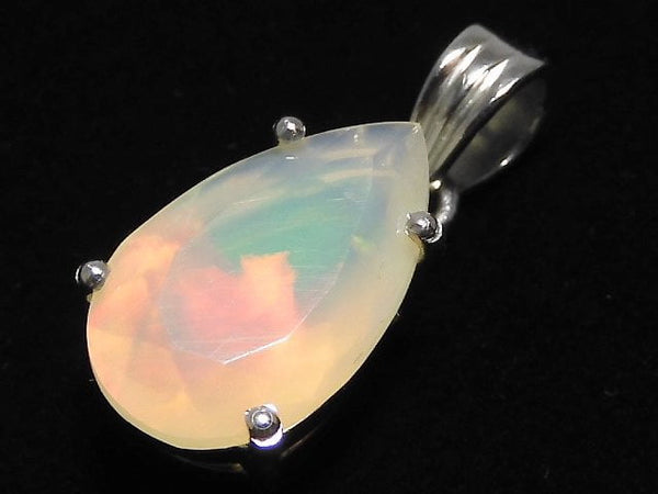[Video][One of a kind] High Quality Opal AAA Faceted Pendant Silver925 NO.32