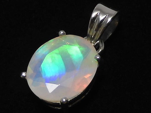 [Video][One of a kind] High Quality Opal AAA Faceted Pendant Silver925 NO.33