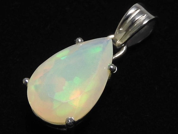 [Video][One of a kind] High Quality Opal AAA Faceted Pendant Silver925 NO.34