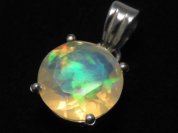 [Video][One of a kind] High Quality Opal AAA Faceted Pendant Silver925 NO.35