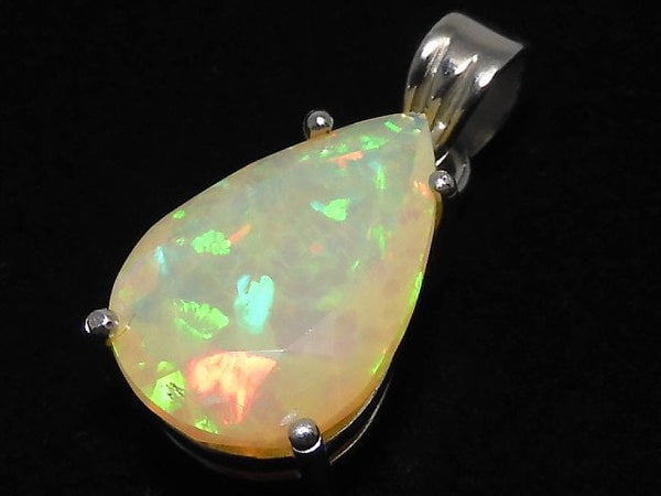 [Video][One of a kind] High Quality Opal AAA Faceted Pendant Silver925 NO.37