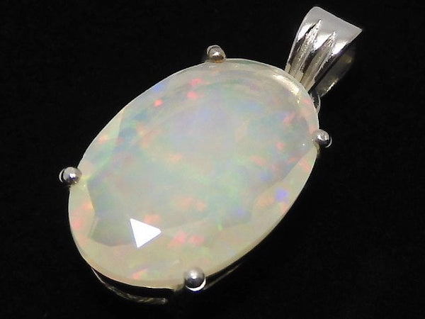 [Video][One of a kind] High Quality Opal AAA Faceted Pendant Silver925 NO.40