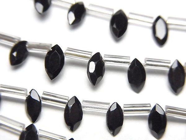 [Video] High Quality Black Spinel AAA Marquise Faceted 6x3mm 1strand (18pcs )