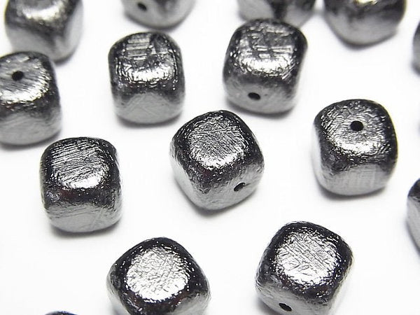 [Video]Meteorite (Muonionalusta) Cube 6mm,8mm,10mm Black NO.2 1pc