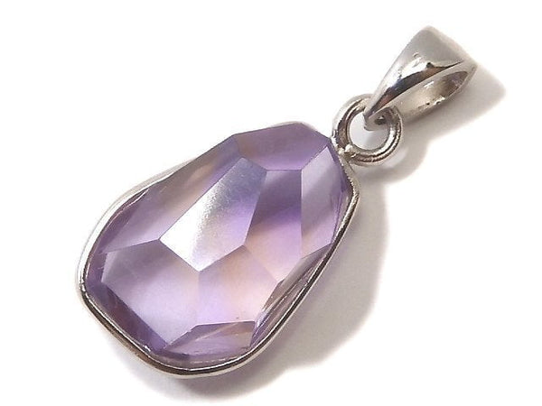[Video][One of a kind] High Quality Ametrine AAA- Faceted Pendant Silver925 NO.201