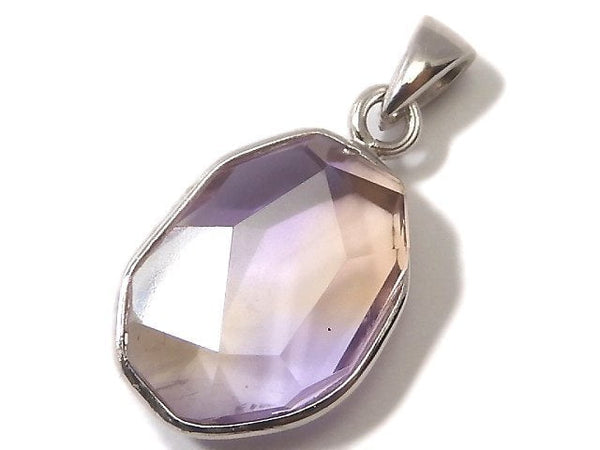 [Video][One of a kind] High Quality Ametrine AAA- Faceted Pendant Silver925 NO.204