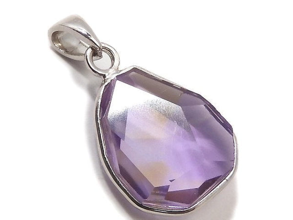 [Video][One of a kind] High Quality Ametrine AAA- Faceted Pendant Silver925 NO.207