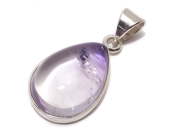 [Video][One of a kind] High Quality Bi-color Amethyst AAA- Pendant Silver925 NO.38