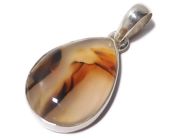 [Video][One of a kind] Montana Agate Pendant Silver925 NO.1