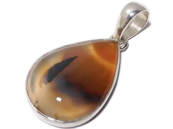 [Video][One of a kind] Montana Agate Pendant Silver925 NO.3