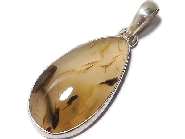 [Video][One of a kind] Montana Agate Pendant Silver925 NO.8