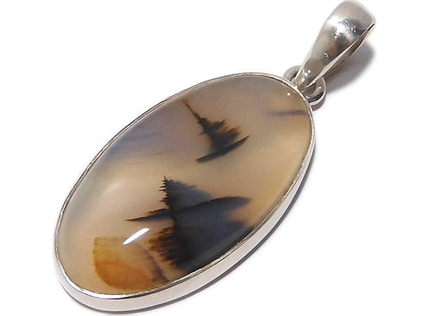 [Video][One of a kind] Montana Agate Pendant Silver925 NO.9