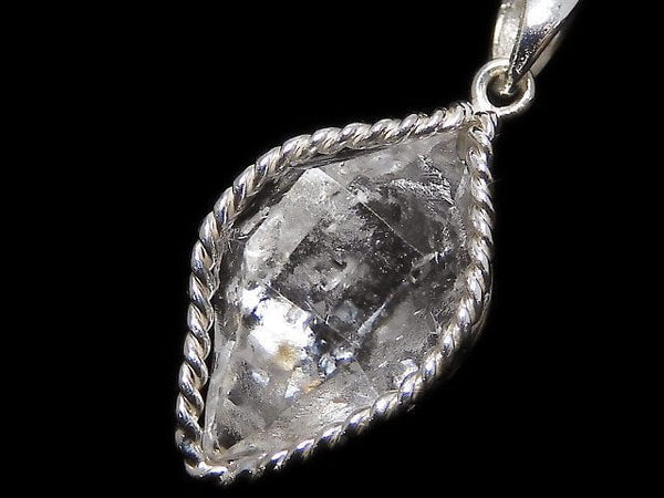 [Video][One of a kind] NYHerkimer Diamond Pendant Silver925 NO.21