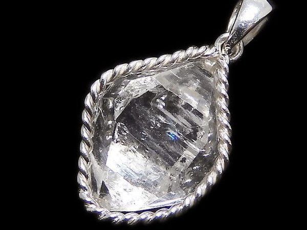 [Video][One of a kind] NYHerkimer Diamond Pendant Silver925 NO.22