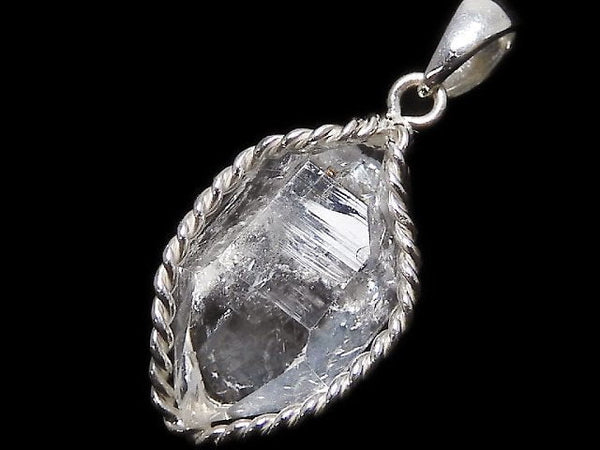 [Video][One of a kind] NYHerkimer Diamond Pendant Silver925 NO.23
