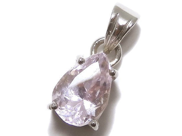 [Video][One of a kind] High Quality Kunzite AAA Faceted Pendant Silver925 NO.23
