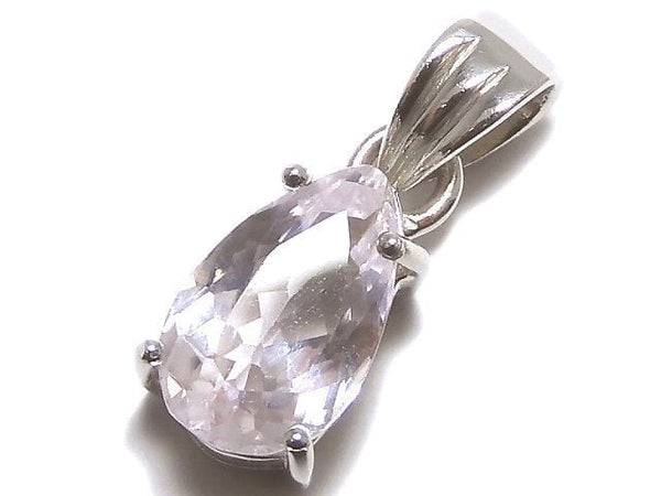 [Video][One of a kind] High Quality Kunzite AAA Faceted Pendant Silver925 NO.25