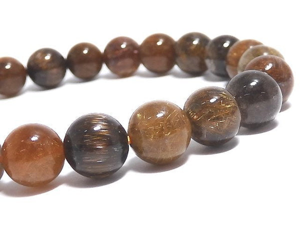 [Video][One of a kind] Multi color Rutilated Quartz AAA- Round 8mm Bracelet NO.379