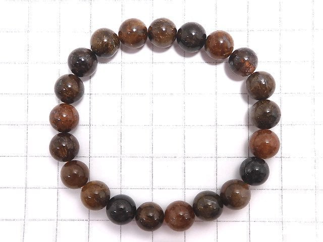 [Video][One of a kind] Multi color Rutilated Quartz AAA- Round 9mm Bracelet NO.382