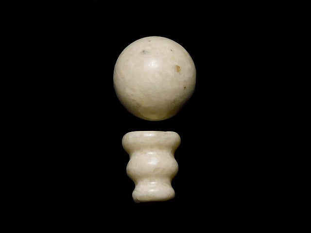 Riverstone T-Hole Beads & Bosa beads [8mm] [10mm] [12mm] 1 set