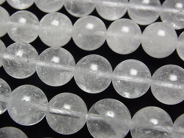 [Video] Himalayan Ice Quartz AA++ Round 10 mm half or 1 strand beads (aprx.15 inch / 38 cm)