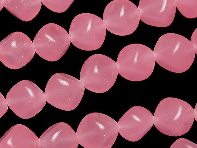 1strand $6.79! Pink Jade Dice 9x9x9mm 1strand beads (aprx.15inch / 36cm)