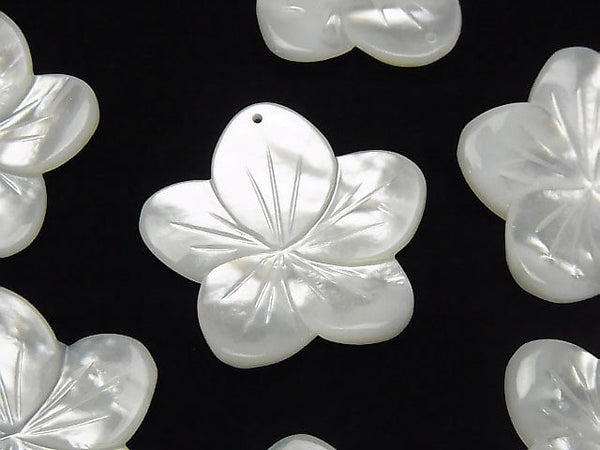 [Video] High quality White Shell (Silver-lip Oyster) AAA Flower 27 mm 1 pc $4.79!