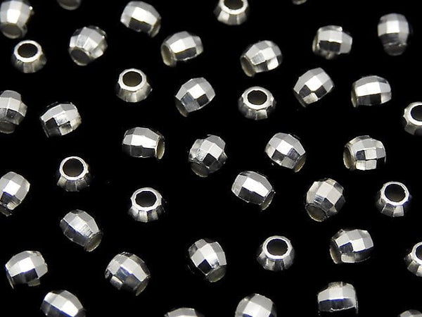 Silver925  Faceted Round 2.5mm  No coating  20pcs $2.99