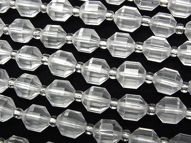 [Video] Crystal AAA Double Point Faceted Tube 8x7mm 1strand beads (aprx.15inch / 36cm)