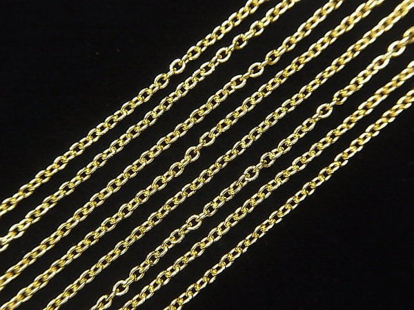 Silver925 Cable Chain 1.3 mm 18 KGP 10 cm $0.79!