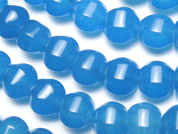 1strand $5.79! Blue Jade 6Faceted 8mm NO.3 1strand beads (aprx.15inch / 38cm)