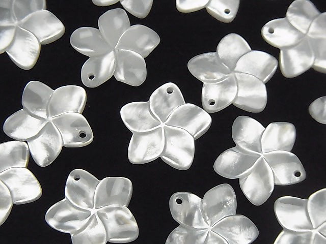 [Video] High quality White Shell AAA Flower 15mm 2pcs $3.19!