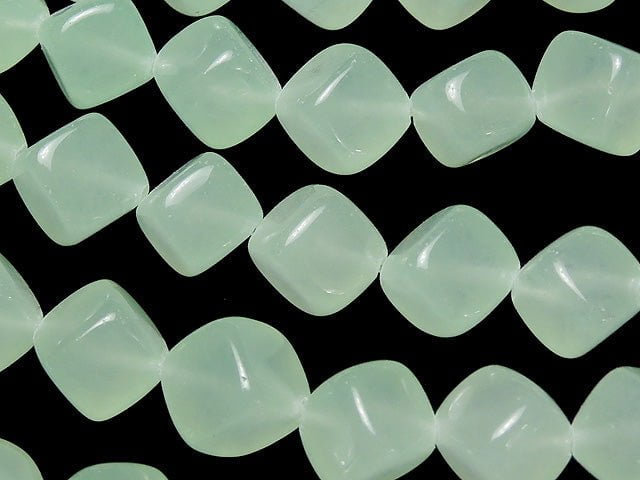 1strand $6.79! Pastel Green Jade Dice 9x9x9mm 1strand beads (aprx.15inch / 38cm)