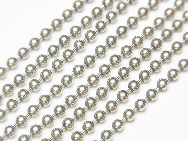 Silver925 Ball chain 2.3 mm Oxidized Finish 1 pc $11.79