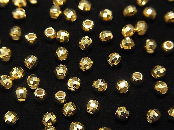 Silver925  Faceted Round 3mm  18KGP 10pcs $2.19!