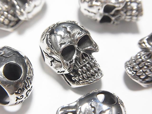 1 pc $16.99! Silver925 Skull 17 x 11 x 11 mm 1 pc